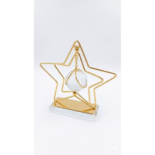 Golden Star Shape Crystal Ball decoration